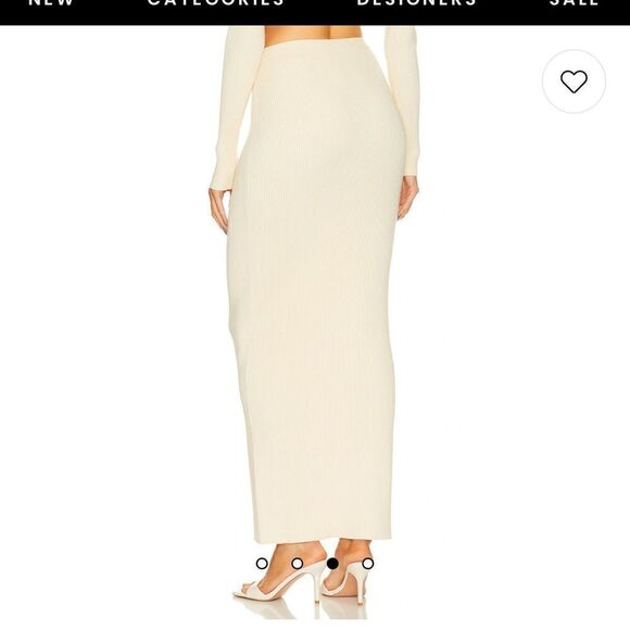 Song of Style Ariel knit maxi skirt in ivory Small (small flaw) - Picture 4 of 10